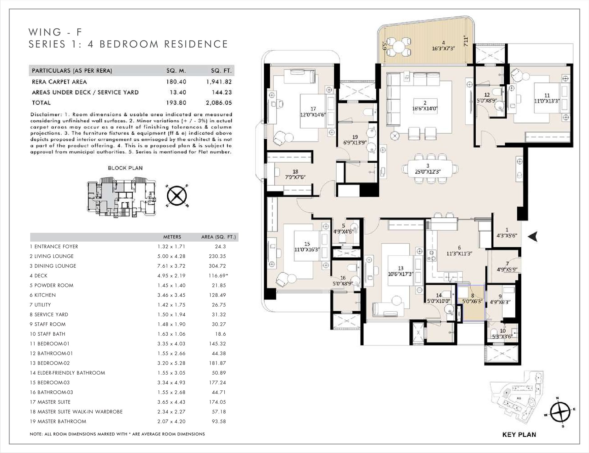 4 BHK Floor Plan